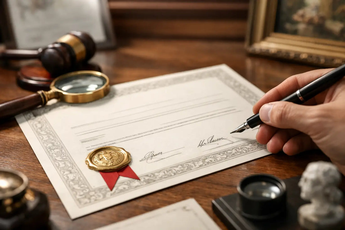 Qué incluye un certificado de autenticidad