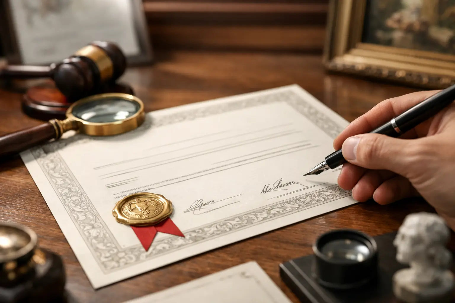 Qué incluye un certificado de autenticidad