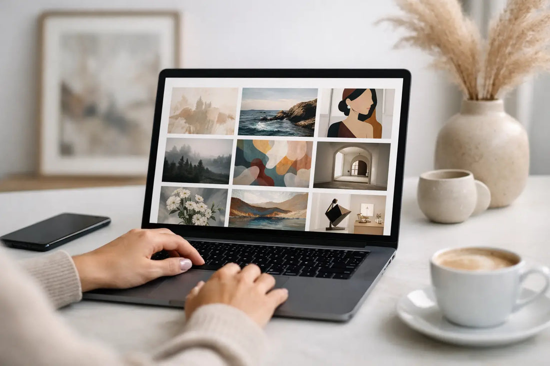 Dónde encontrar arte curado online con confianza