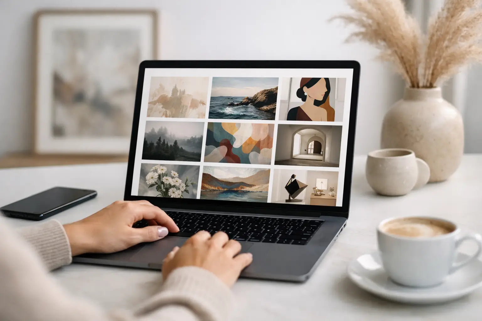Dónde encontrar arte curado online con confianza
