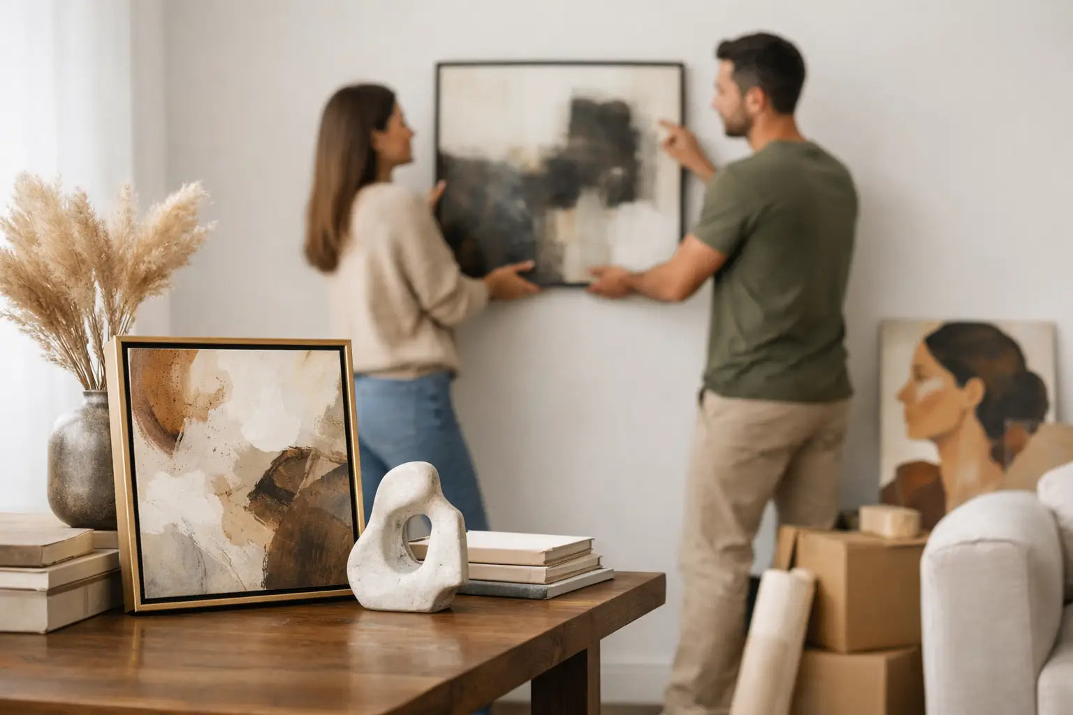 Cómo elegir piezas artísticas para primera vivienda