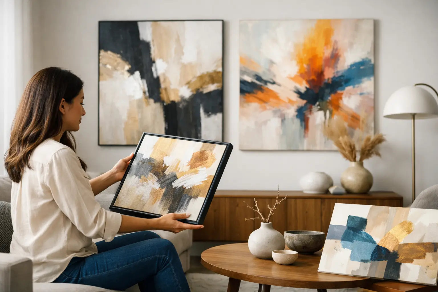 Cómo elegir pintura abstracta actual para tu hogar