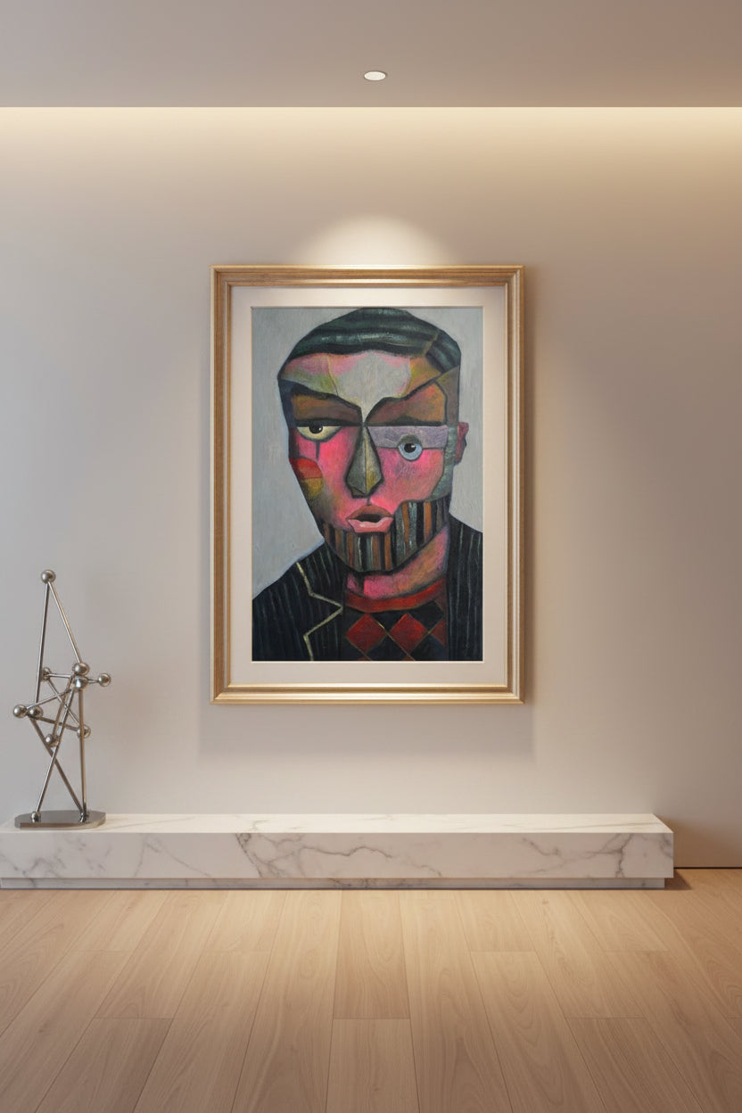 Retrato de hombre con barba